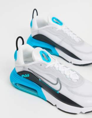 turquoise and white air max