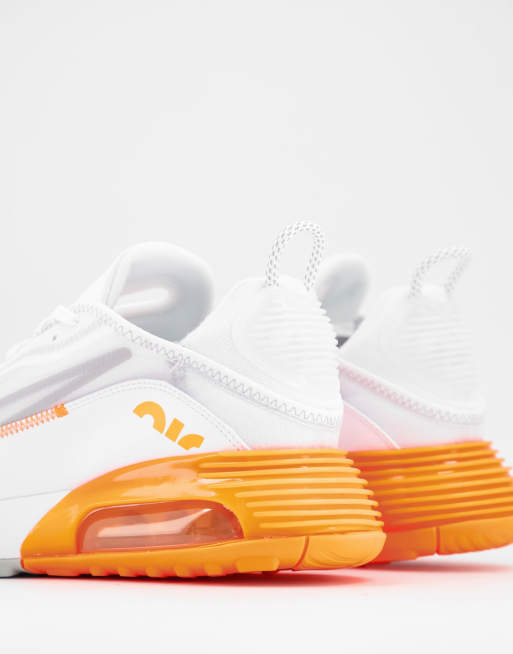 Nike air max blanche et outlet orange