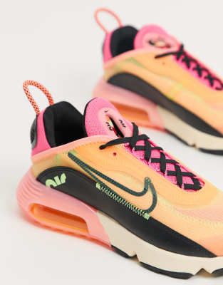 nike air max orange and pink