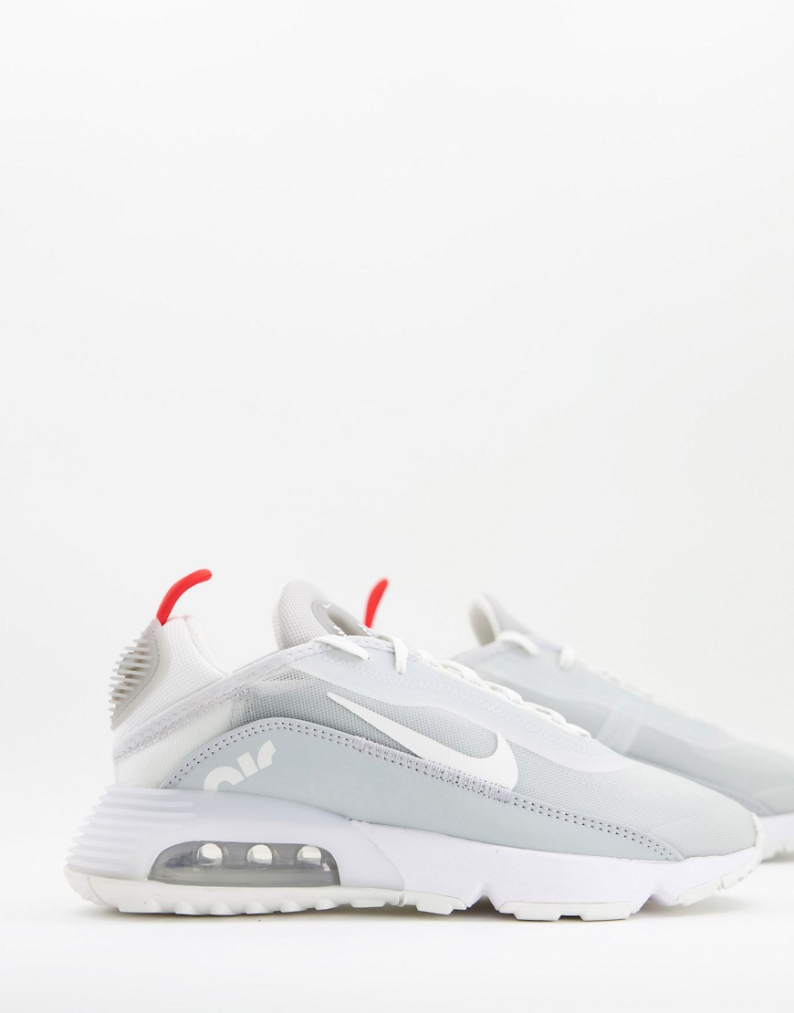 Nike Air Max 2090 sneakers in light smoke gray/summit white-Grey