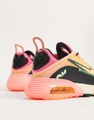 nike air max orange and pink