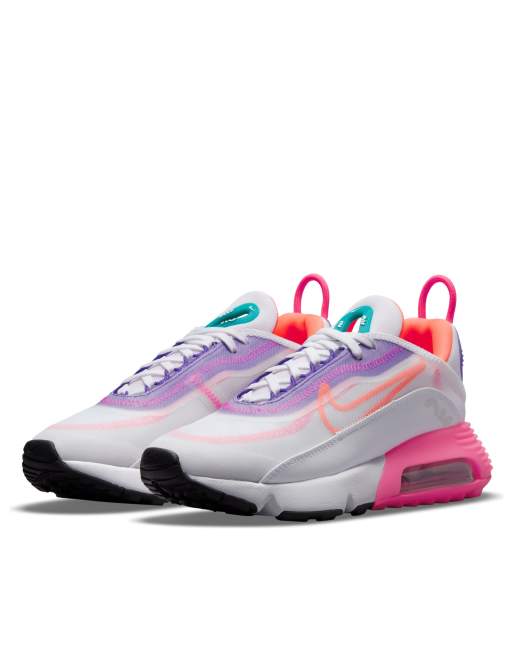 Pink orange and purple cheap air max