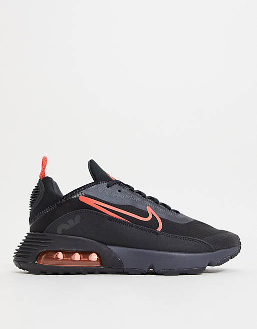 Nike Air Max 2090 trainers in black and red