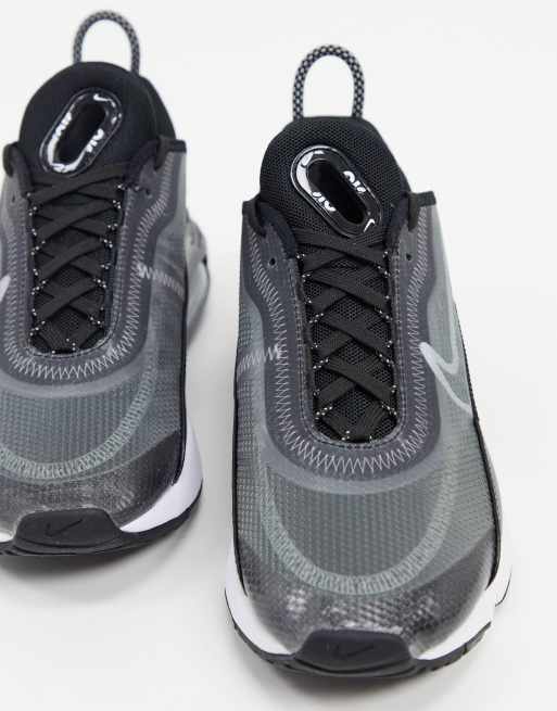 Nike Air Max 2090 trainers in black and silver ASOS