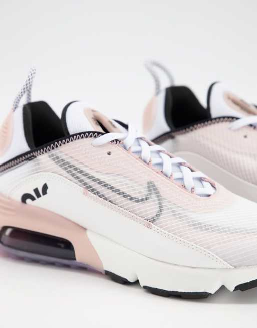 Nike Air Max 2090 Trainers in off white and pink