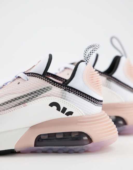 Nike Air Max 2090 Trainers in off white and pink ASOS