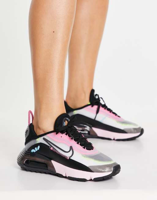 Black and pink store nike trainers womens