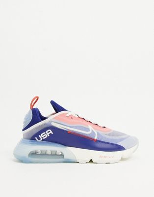 Nike Air Max 2090 USA special edition sneakers in white/red/blue | ASOS