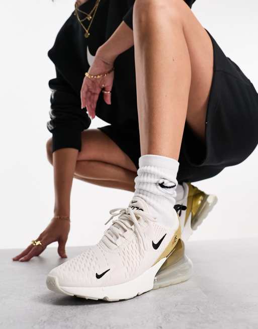 Nike air max 270 blanche on sale femme pas cher