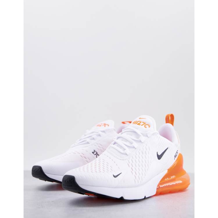 Nike air max 270 blanche et on sale orange