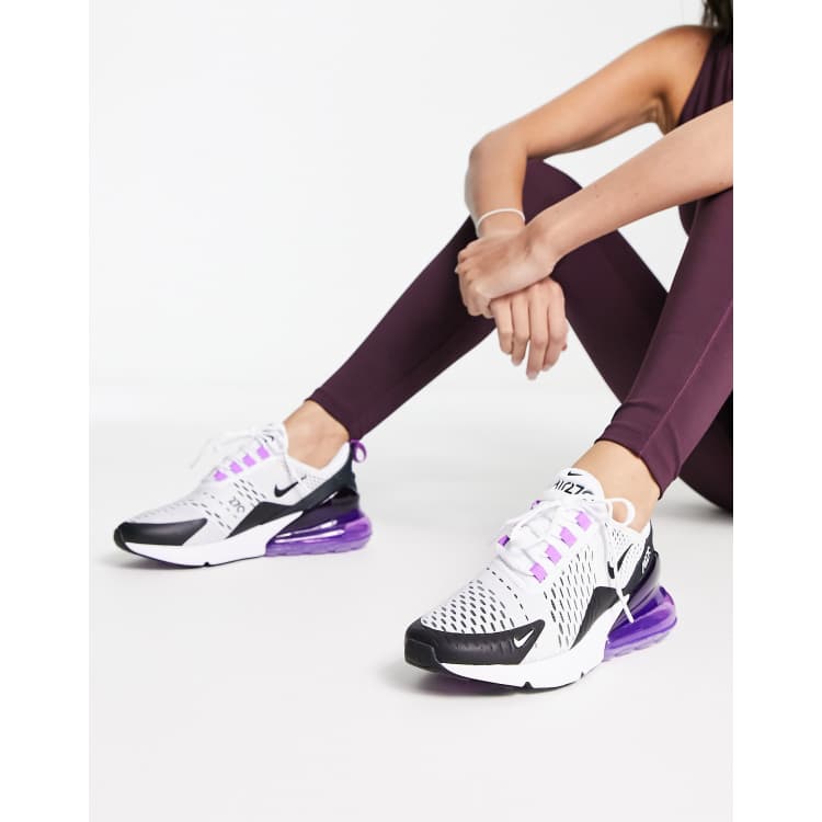 Nike Air Max 270 Baskets Blanc et violet