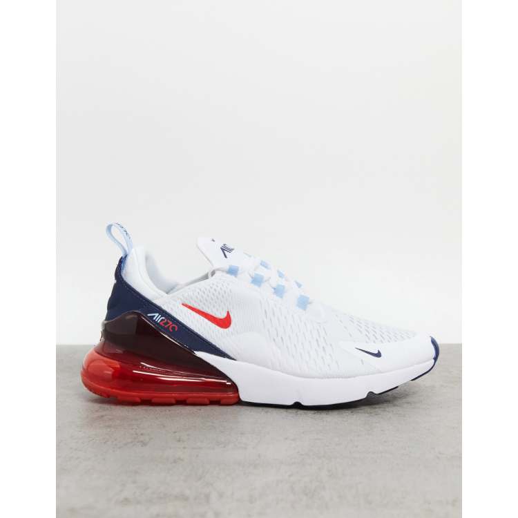 Nike Air Max 270 Baskets Blanc rouge ASOS