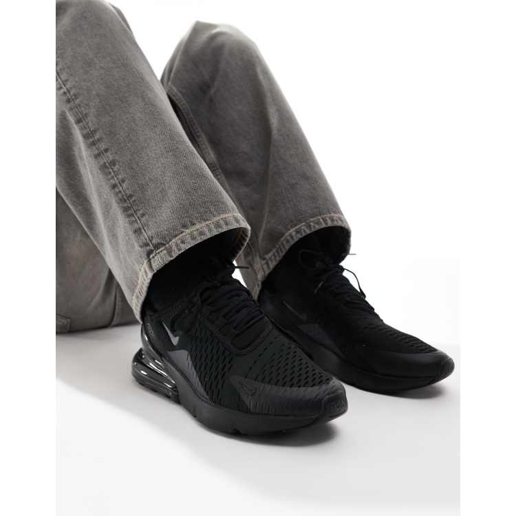 Nike Air Max 270 Herensneakers in drievoudig zwart ASOS