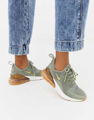 Nike Air Max 270 in grey and gold | ASOS