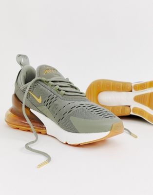 Nike Air Max 270 in grey and gold | ASOS
