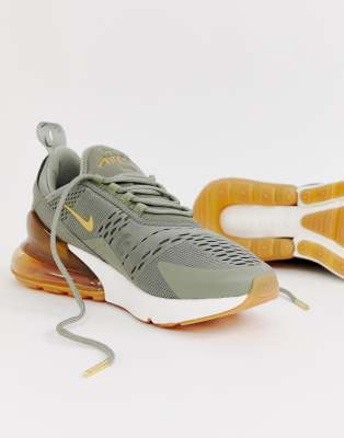 nike air max 270 womens grey and gold