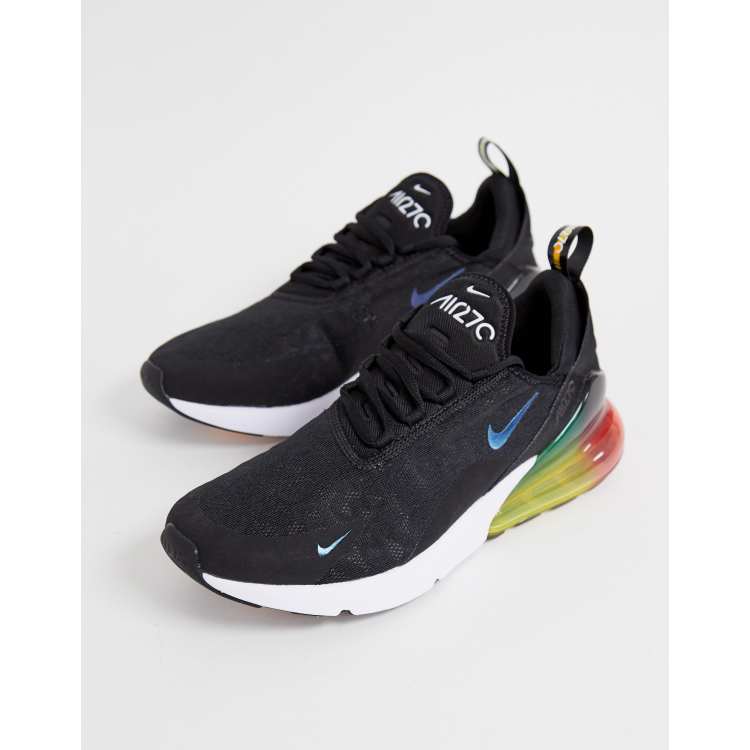 Nike air max 270 premium trainers in on sale black