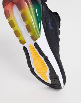 nike air max 270 premium trainers in black