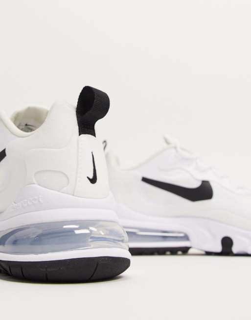 Nike Air Max 270 React Baskets Blanc et noir