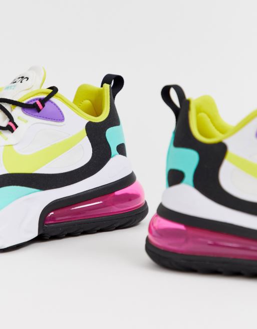 nike - air max 270 react - baskets - multicolore nike - air max 270 react - baskets - multicolore