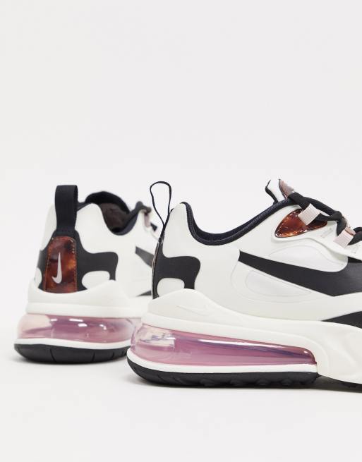 Nike Air Max 270 React cream and Tortoise Shell sneakers