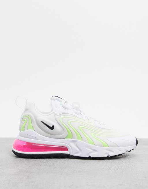 Air max 270 outlet react white pink yellow