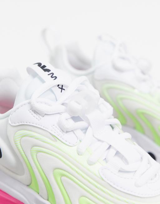 Nike Air Max 270 React Eng Sneakers In White And Yellow Asos