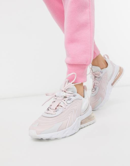 nike air max 270 react white pink