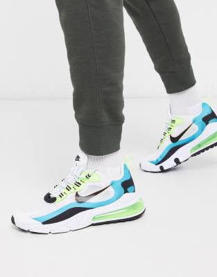 white and turquoise air max 270