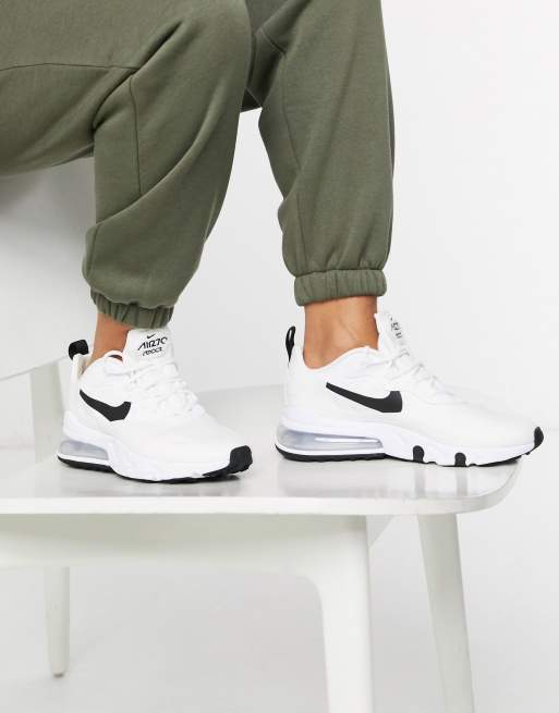 Nike air max 270 react uomo bianche sales