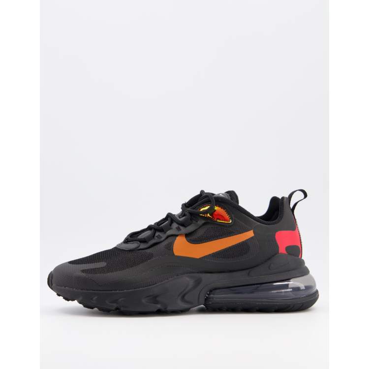 Air max 270 outlet react black and orange