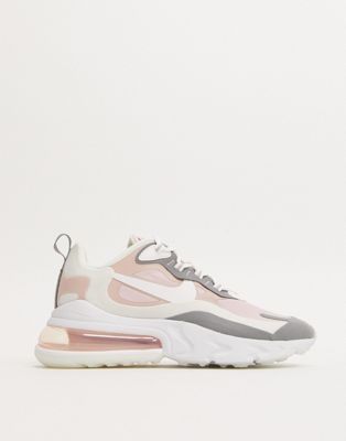 pink grey and white nike air max