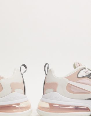 Nike Air Max 270 React Pink And Grey Trainers | ASOS