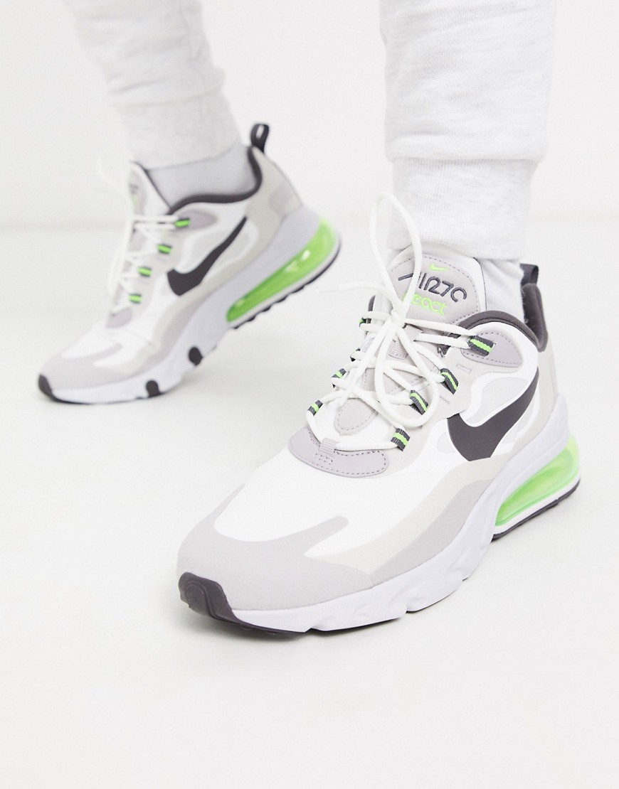 Nike - Air Max 270 React - Sneakers bianco sporco