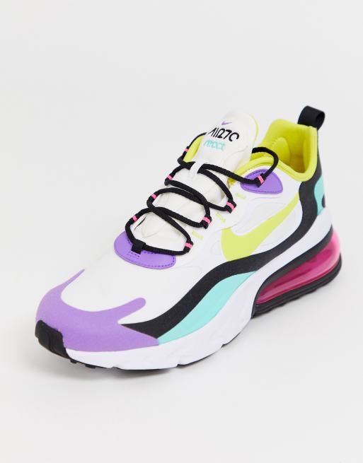 Nike Air Max 270 React Sneakers In Multi Asos
