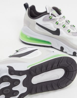 Nike Air Max 270 React sneakers in off 