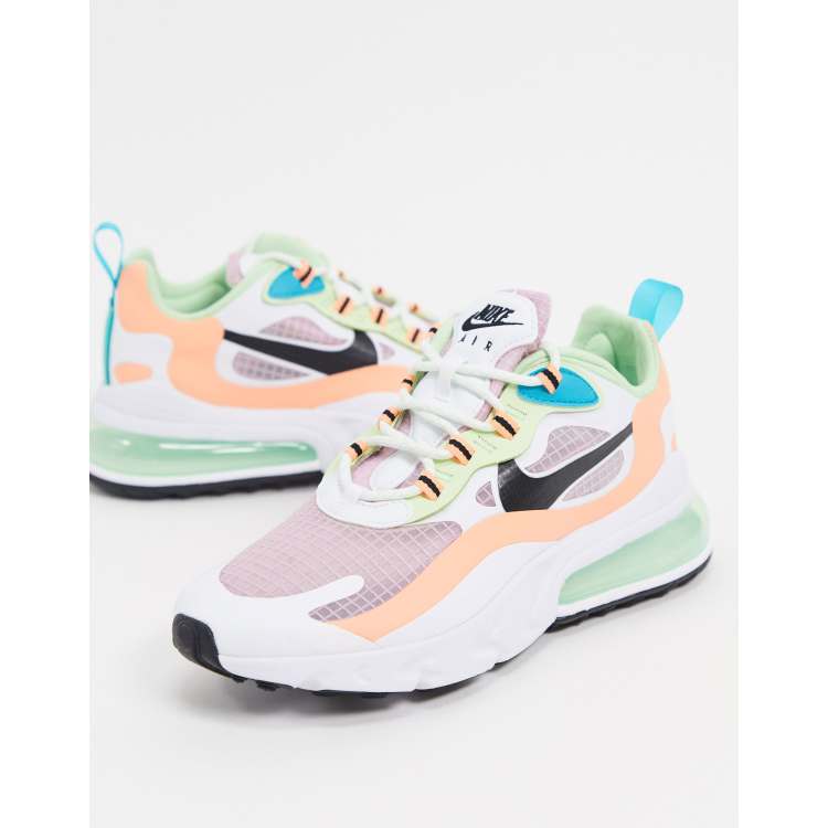 Women's air max 270 trainer white / navy / pink clearance / orange