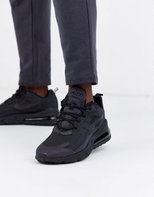 nike black air max 270 react sneakers