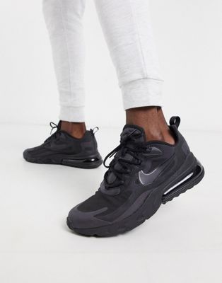 Nike Air Max 270 React sneakers in triple black | ASOS