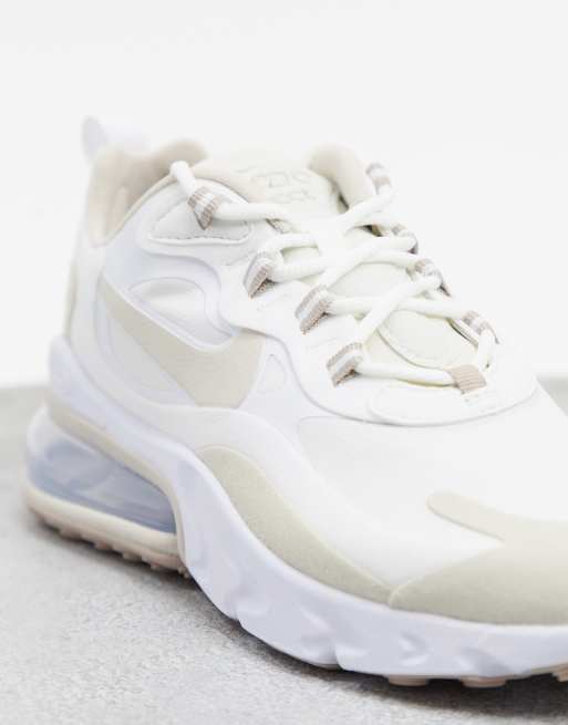 Nike air max hotsell 270 react women's beige