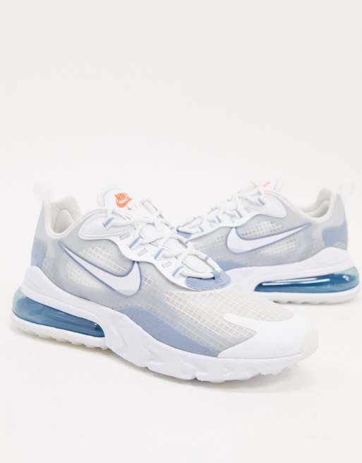 Nike Air Max 270 React Sneakers In White Grey Asos