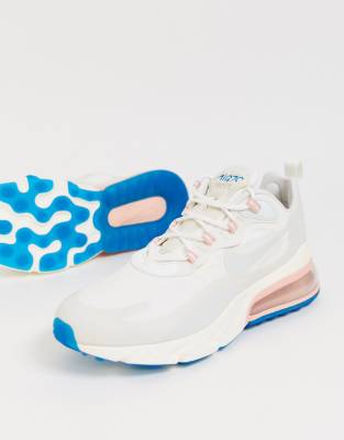 NIKE NIKE AIR MAX 270 REACT SNEAKERS IN WHITE,AO4971-100