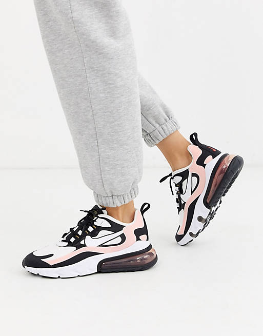 Nike Air - Max 270 React - Sneakers rosa e nero