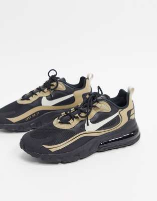 nike black air max 270 react trainers