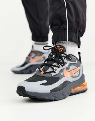 nike 270 react grey orange