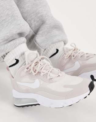 Nike Air Max 270 React Trainers in pink 