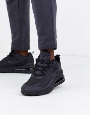 nike black react trainers