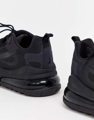nike air max 270 react black and white trainers