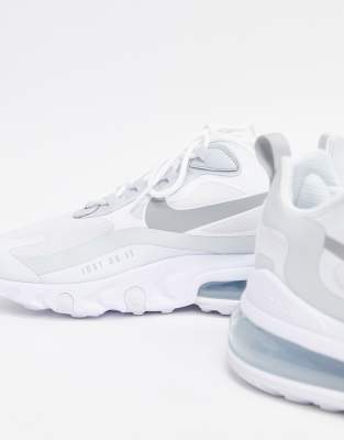 nike air max 270 react womens all white