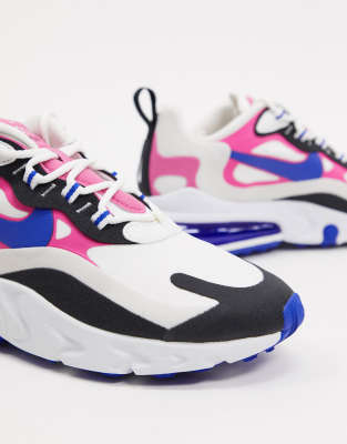 black white and pink sneakers